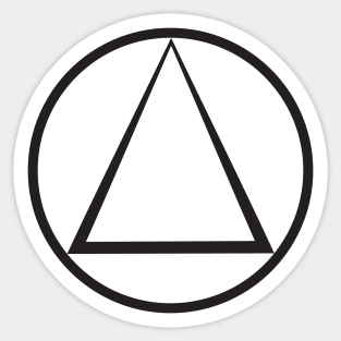 Triangle in Circle serenity Sticker